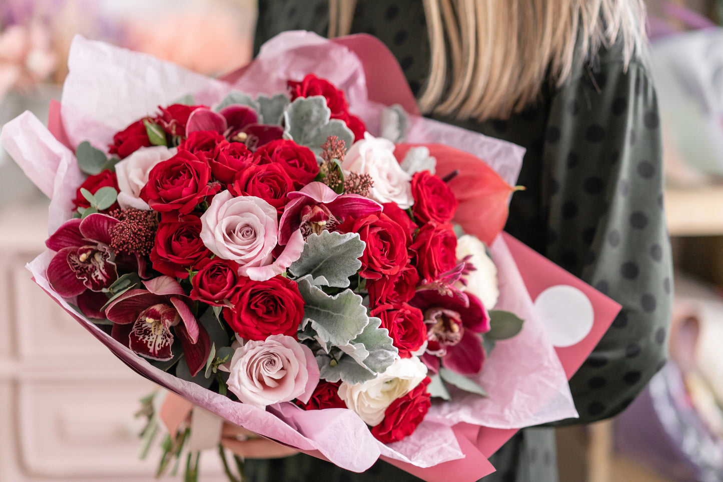 For The Drama Bold Colours Bouquet