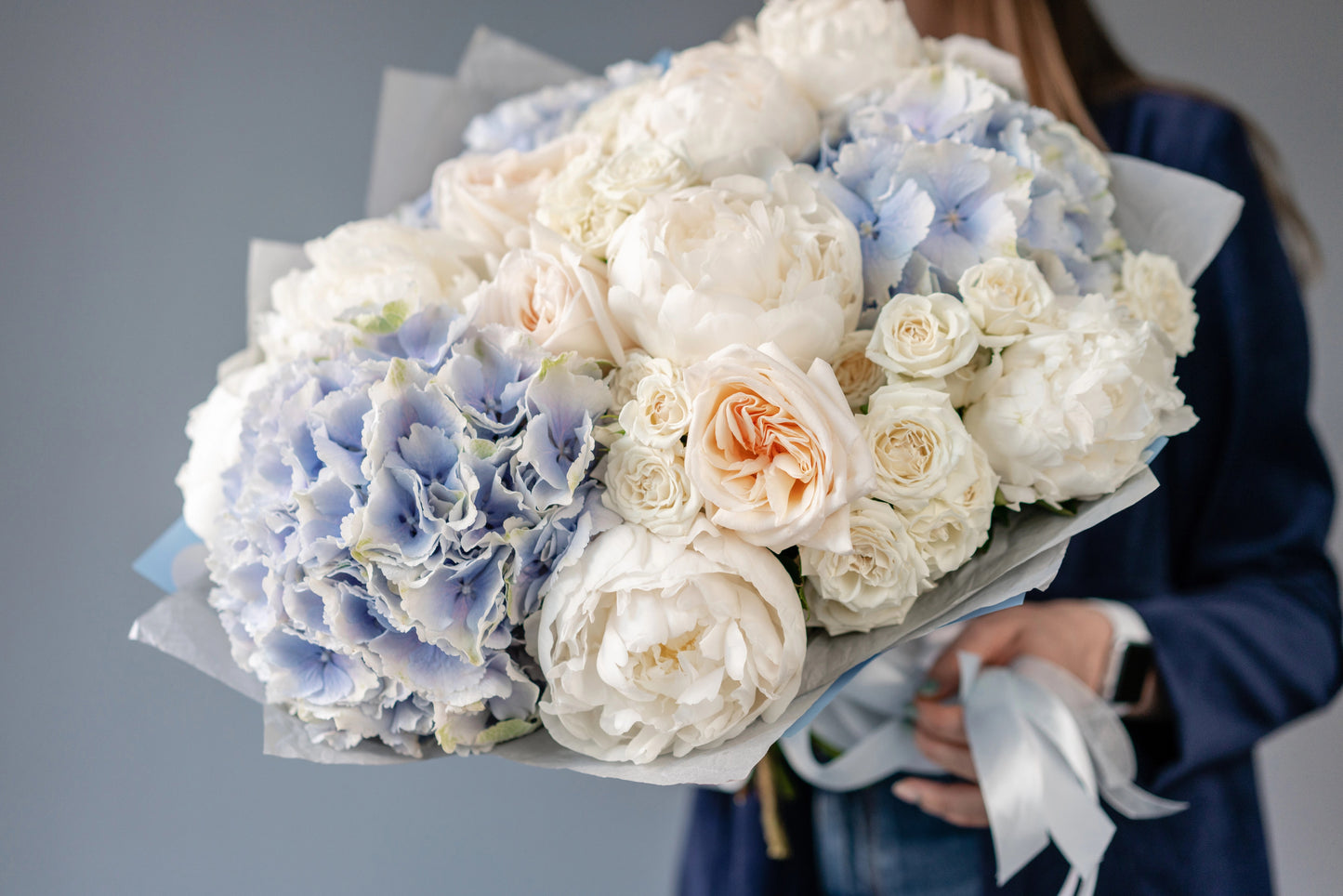 With You in it Blue Bouquet